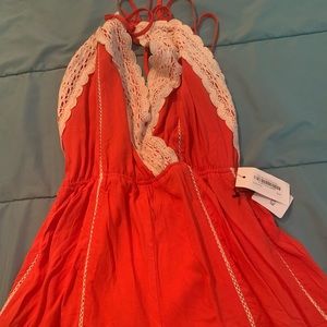 Women’s Romper Orange from Red Dress Boutique